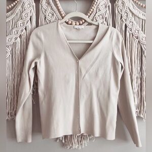 Charter club cream cardigan- size S